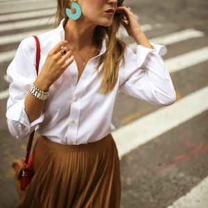 Uniqlo White Men's Super Non-iron Slim-fit Long-sleeve Shirt XXS